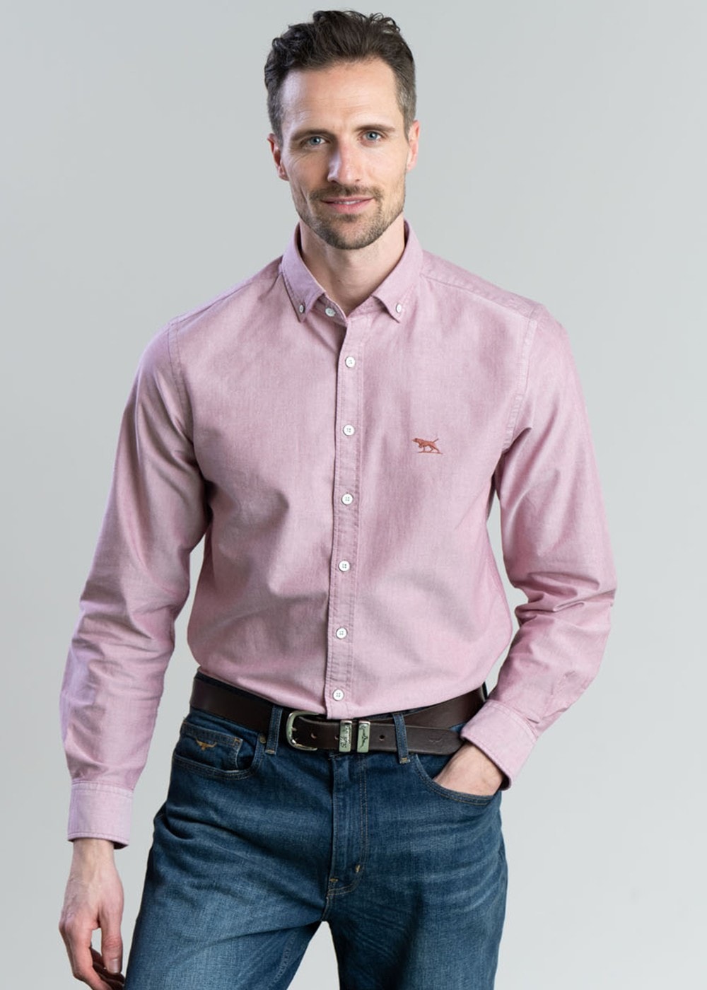Gunn Oxford Shirt - Merlot - 0