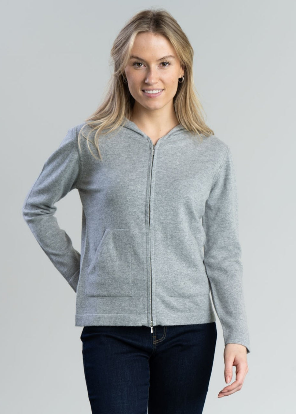 Millie Cashmere Hoodie - Flannel - 2