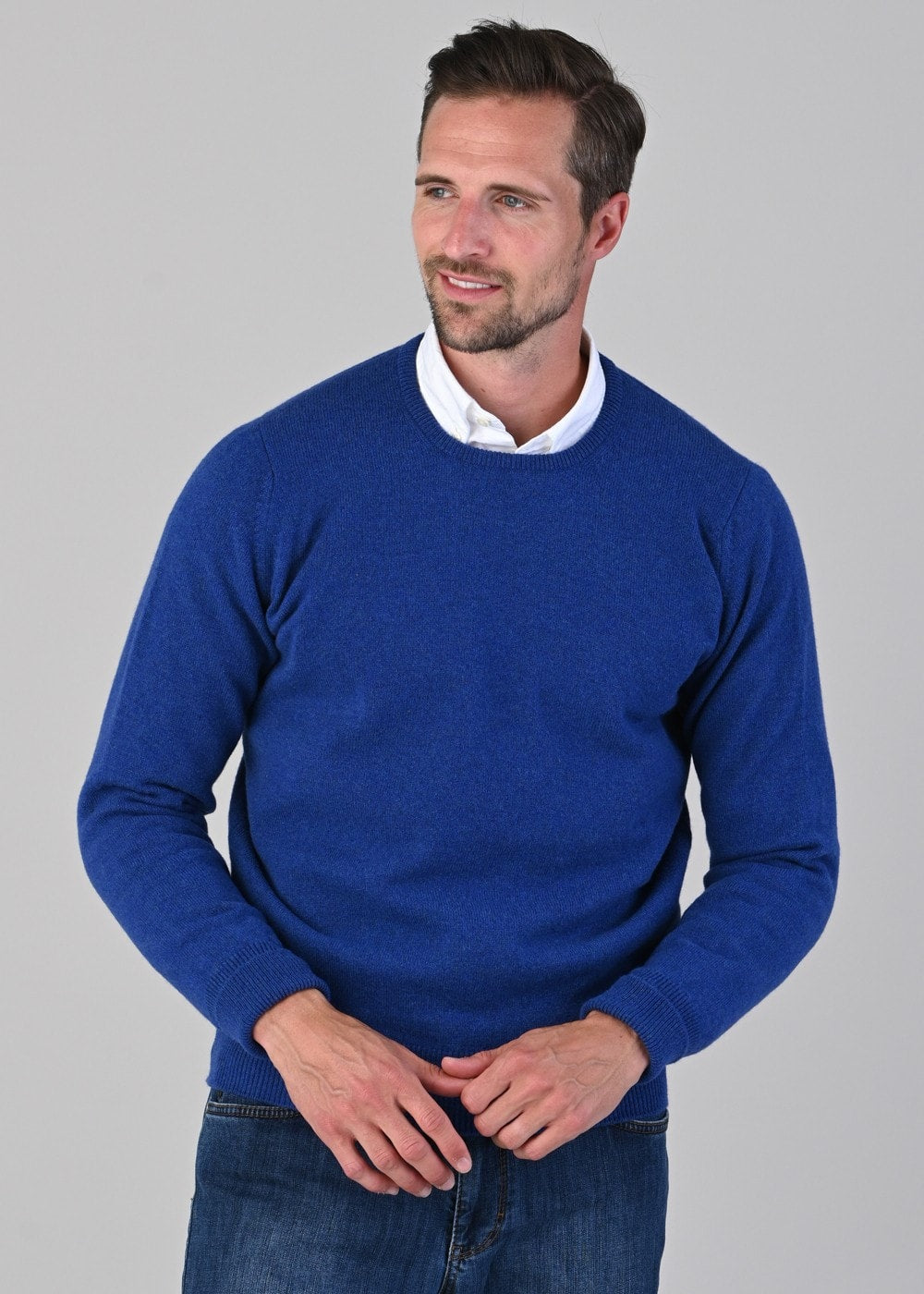 Rob 2 Ply Lambswool Crew Neck - Persian - 4