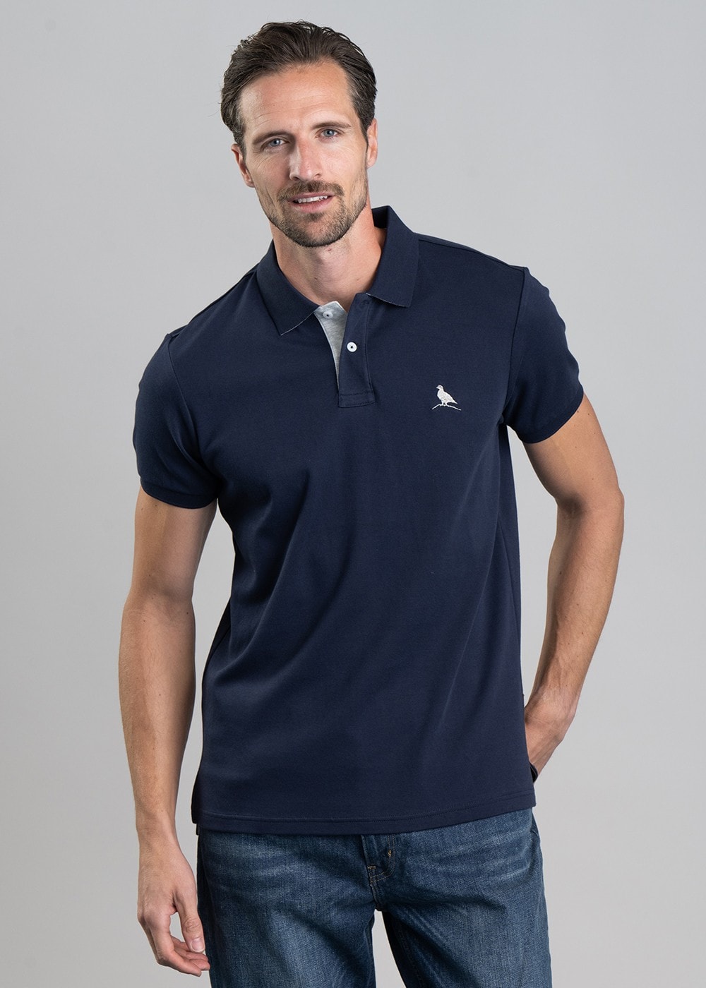 St Ives Jersey Polo Shirt - Navy - 0
