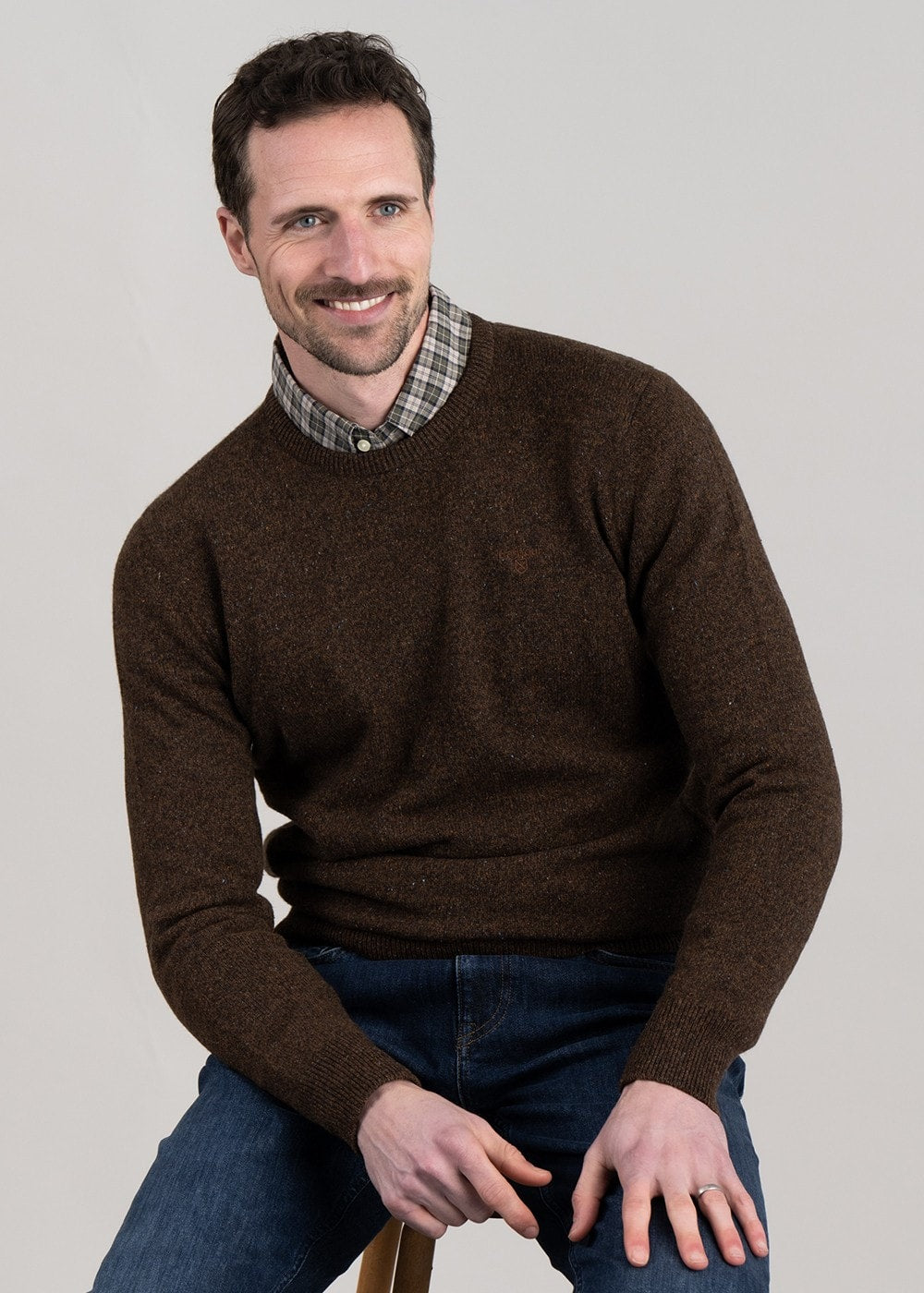 Tisbury Crew Neck - Dark Sand - 0