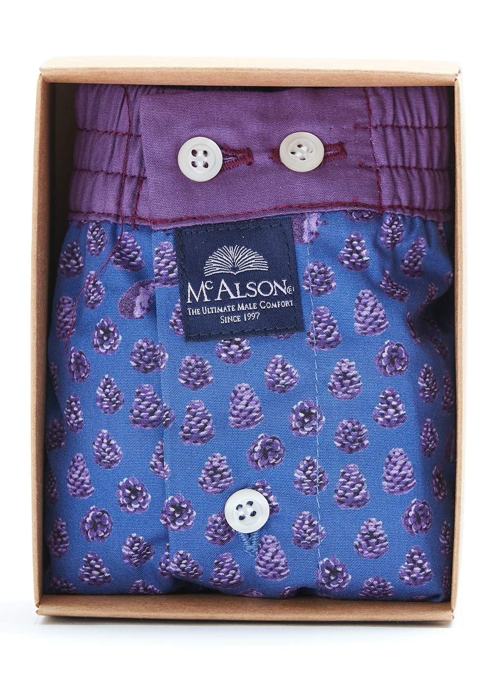 Boxer Shorts - Purple Pinecone - 0