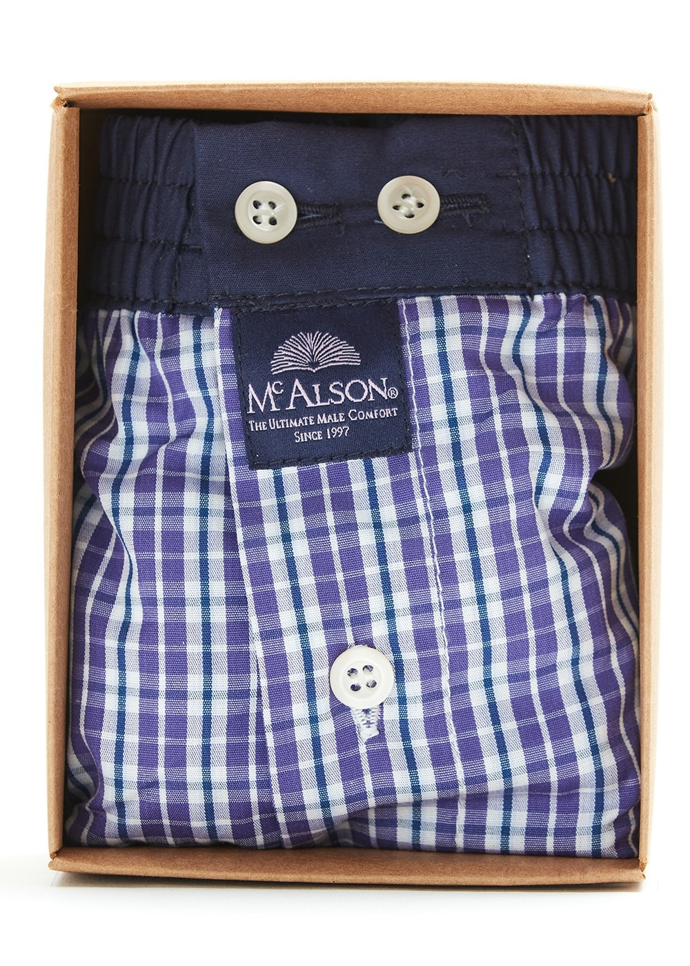 Boxer Shorts - Lavender Check - 0