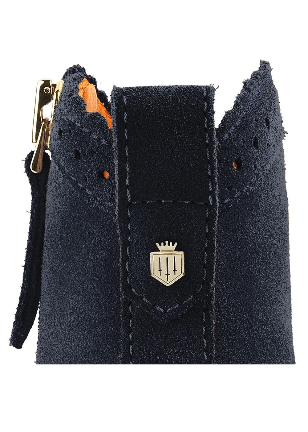 Suede Regina Ankle Boots - Navy - 7