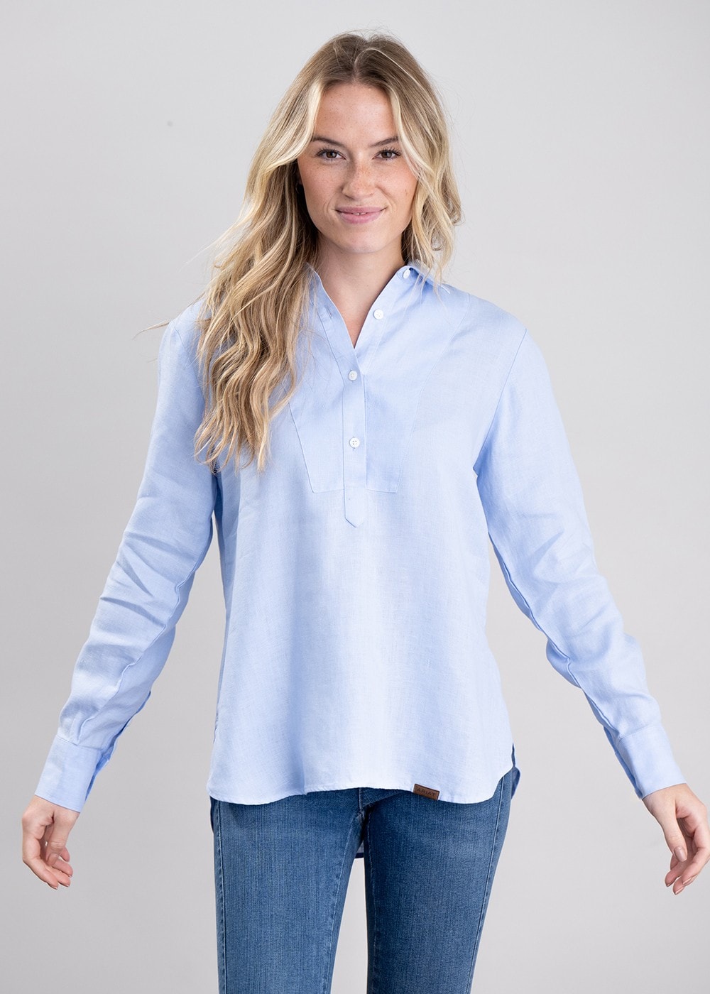 Cazadero Blouse - Chambray Blue - 0