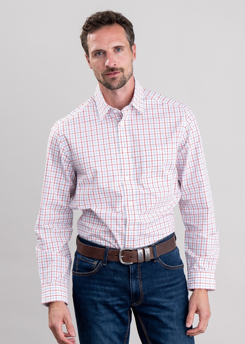 Classic Shirt - Blue, White and Red - 0