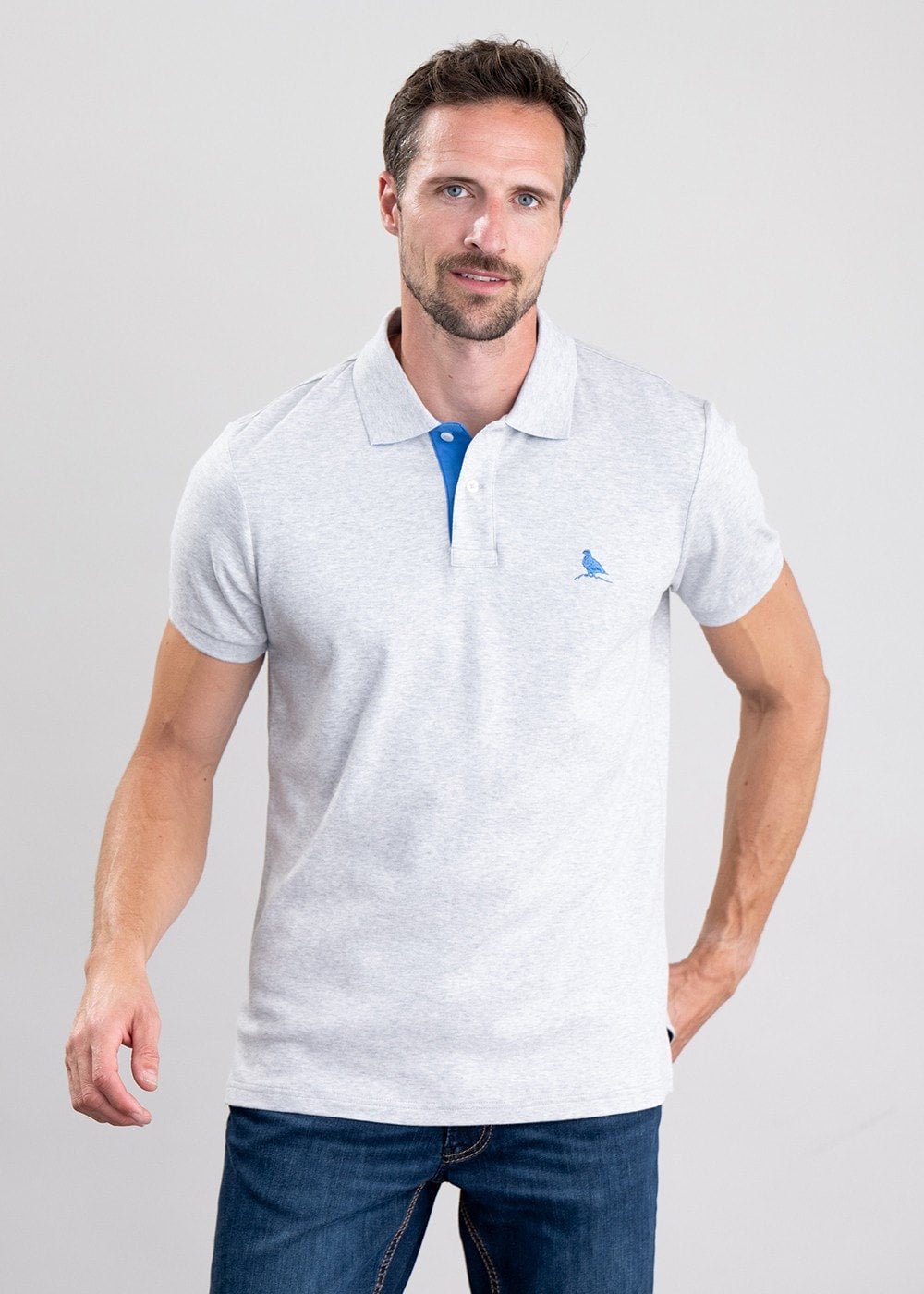 St Ives Jersey Polo Shirt - Grey - 0