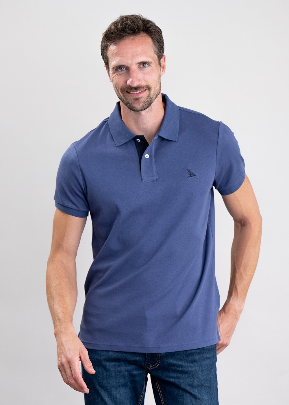 St Ives Jersey Polo Shirt - French Navy - 0