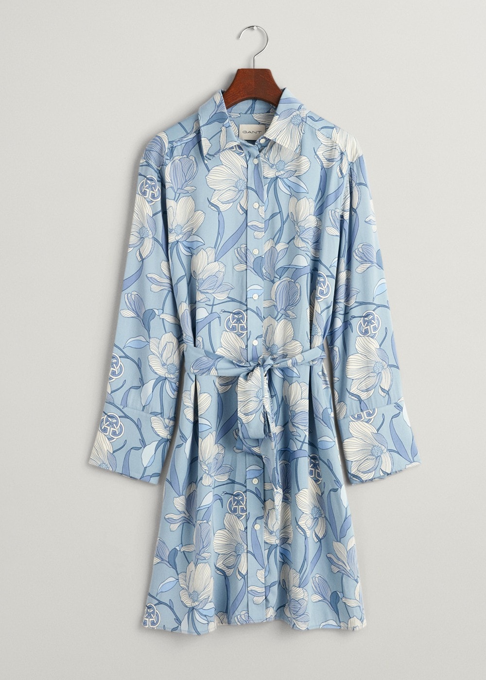 Magnolia Shirt Dress - Dove Blue - 7