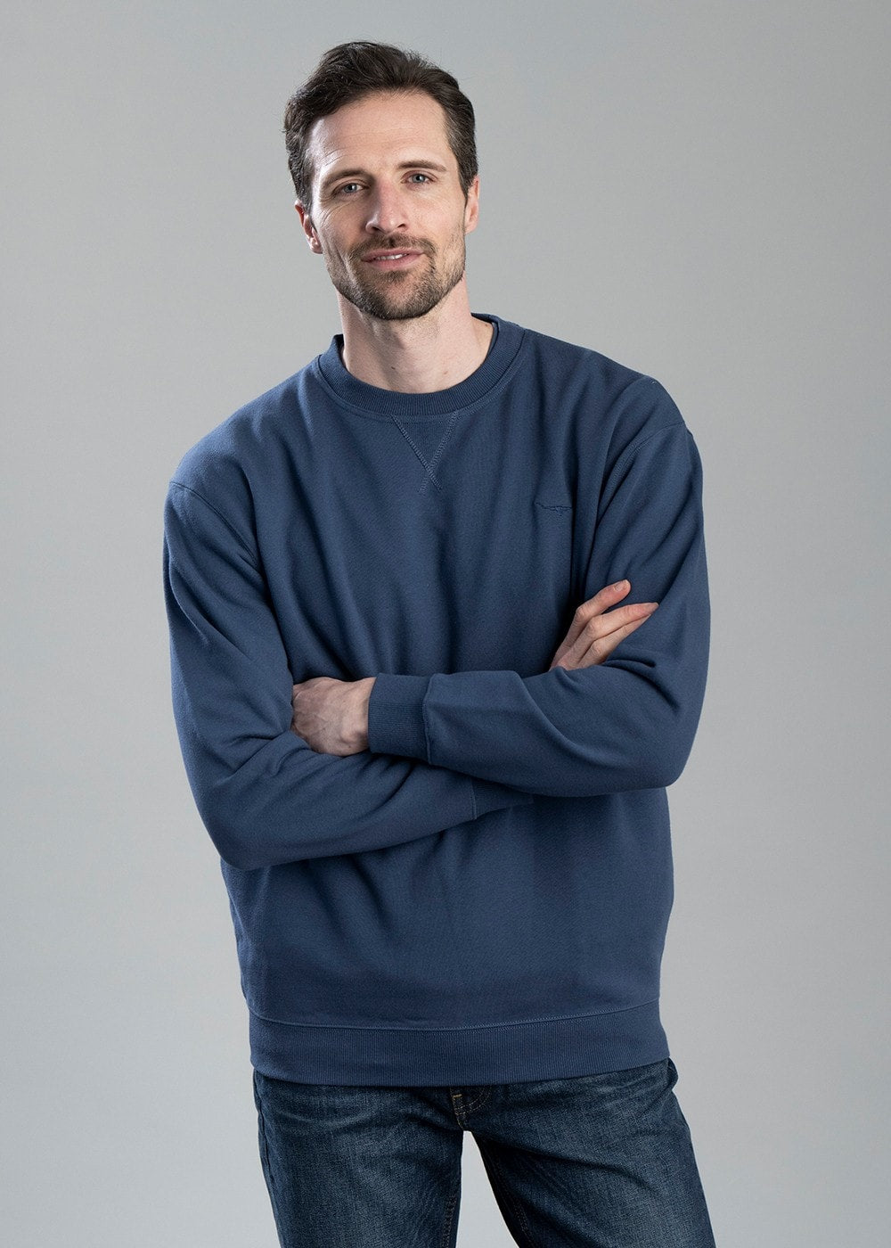 Mini Longhorn Crew Neck Sweatshirt  - Midnight - 3