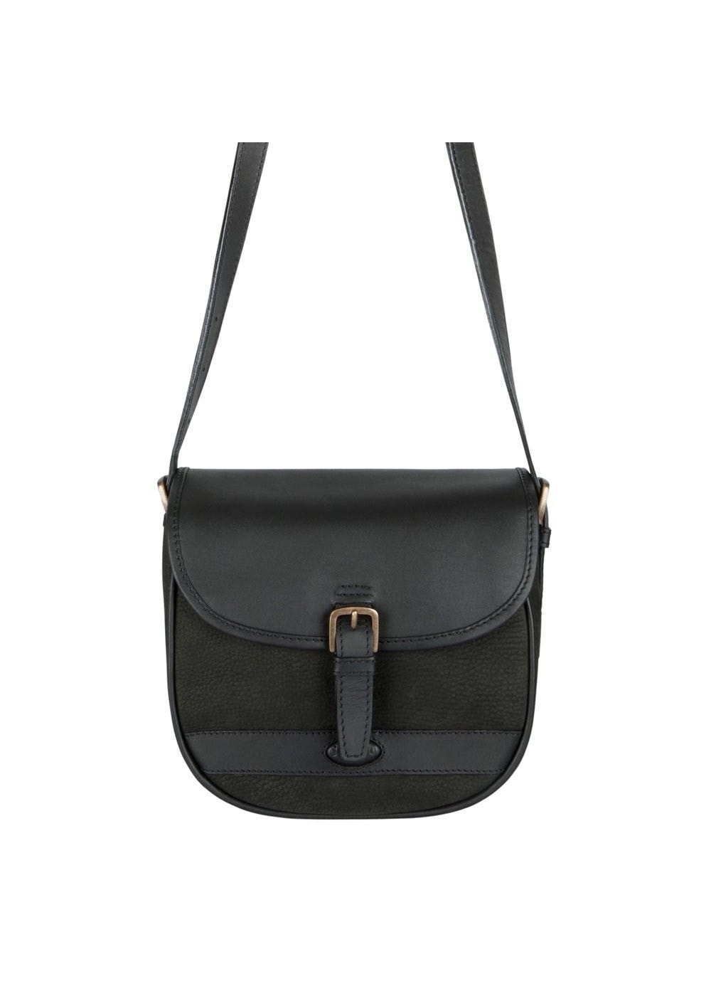 Clara Large Saddle Bag - Black - 0