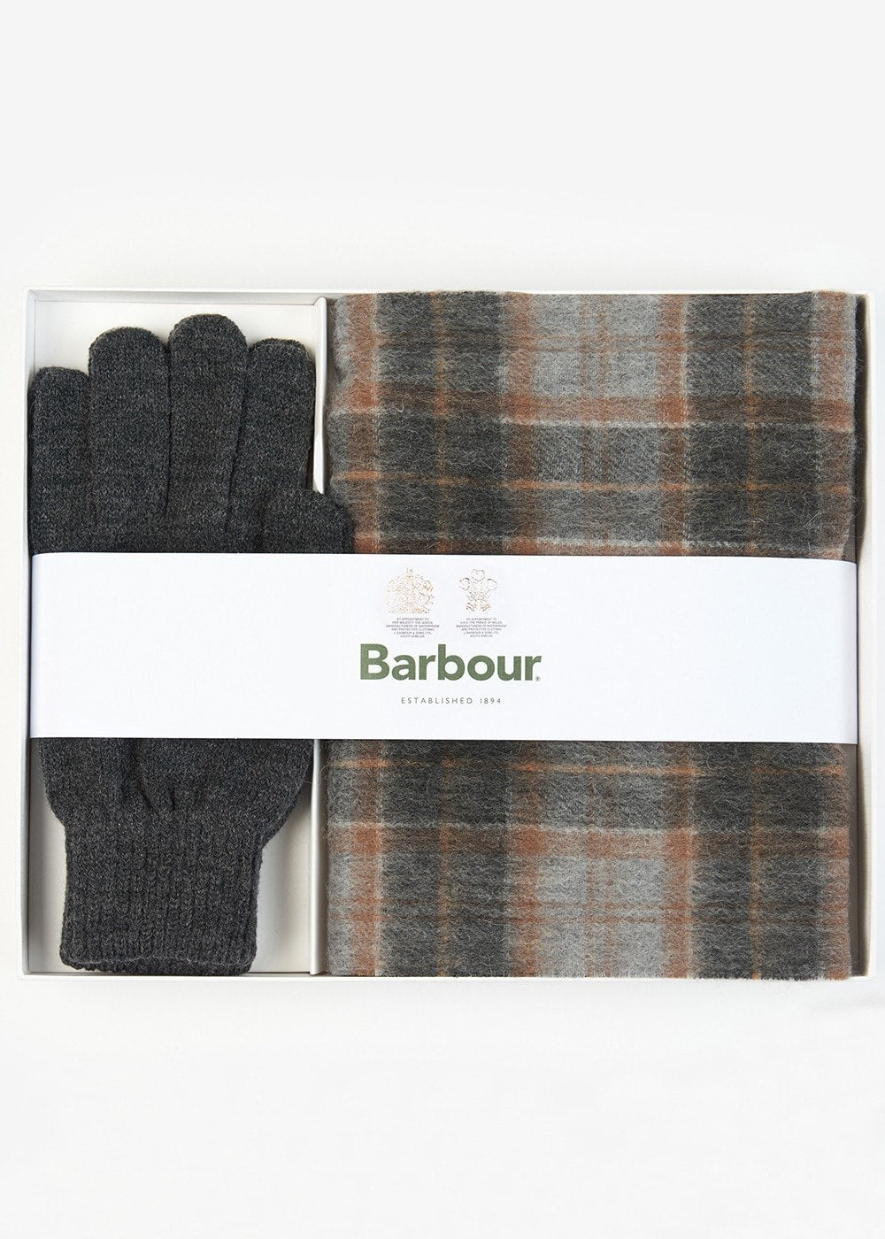 Tartan Scarf & Glove Gift Set - Greystone - 0