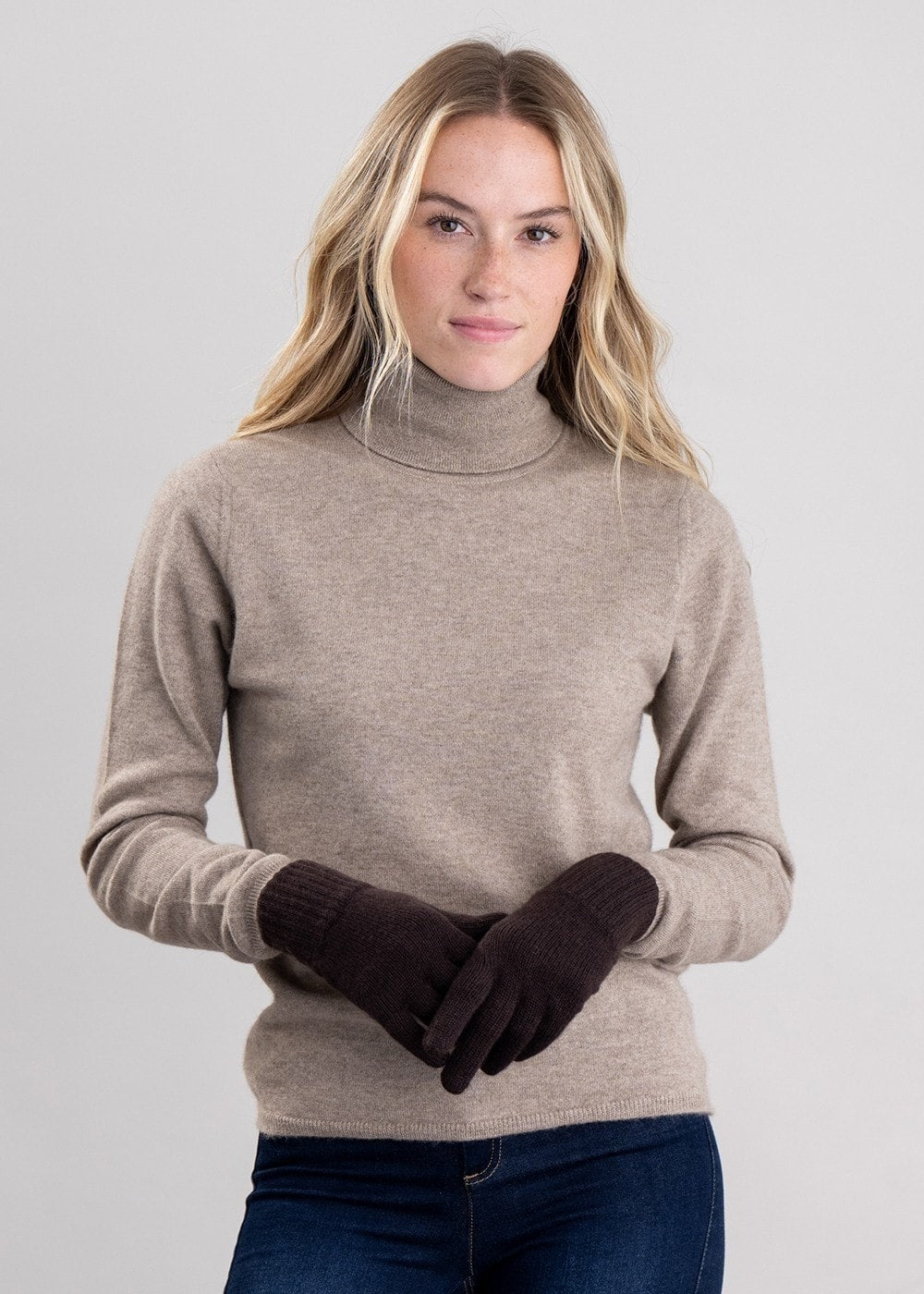 Cashmere Gloves - Ebony - 1