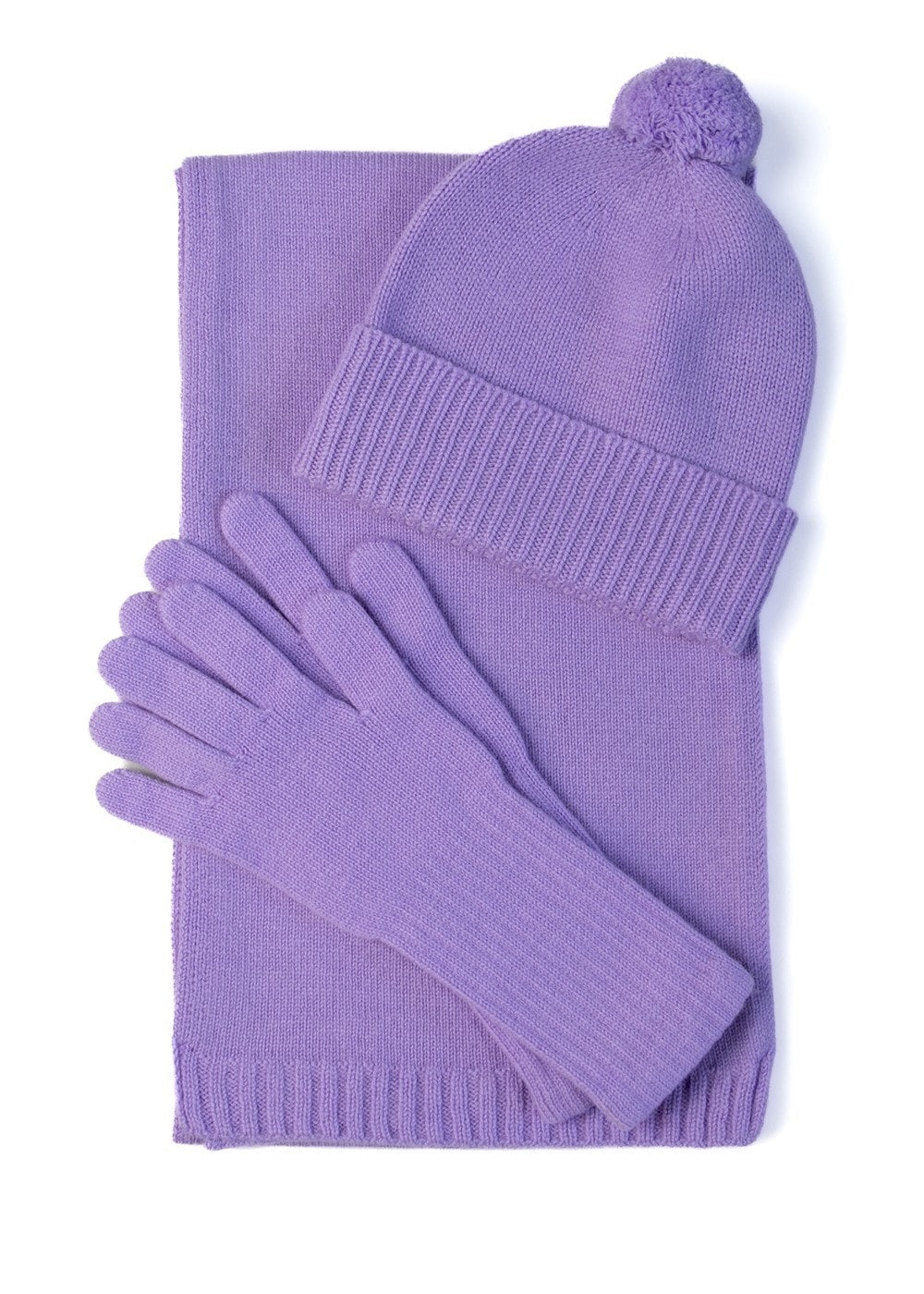 Briar Cashmere Long Gloves - Iris - 3