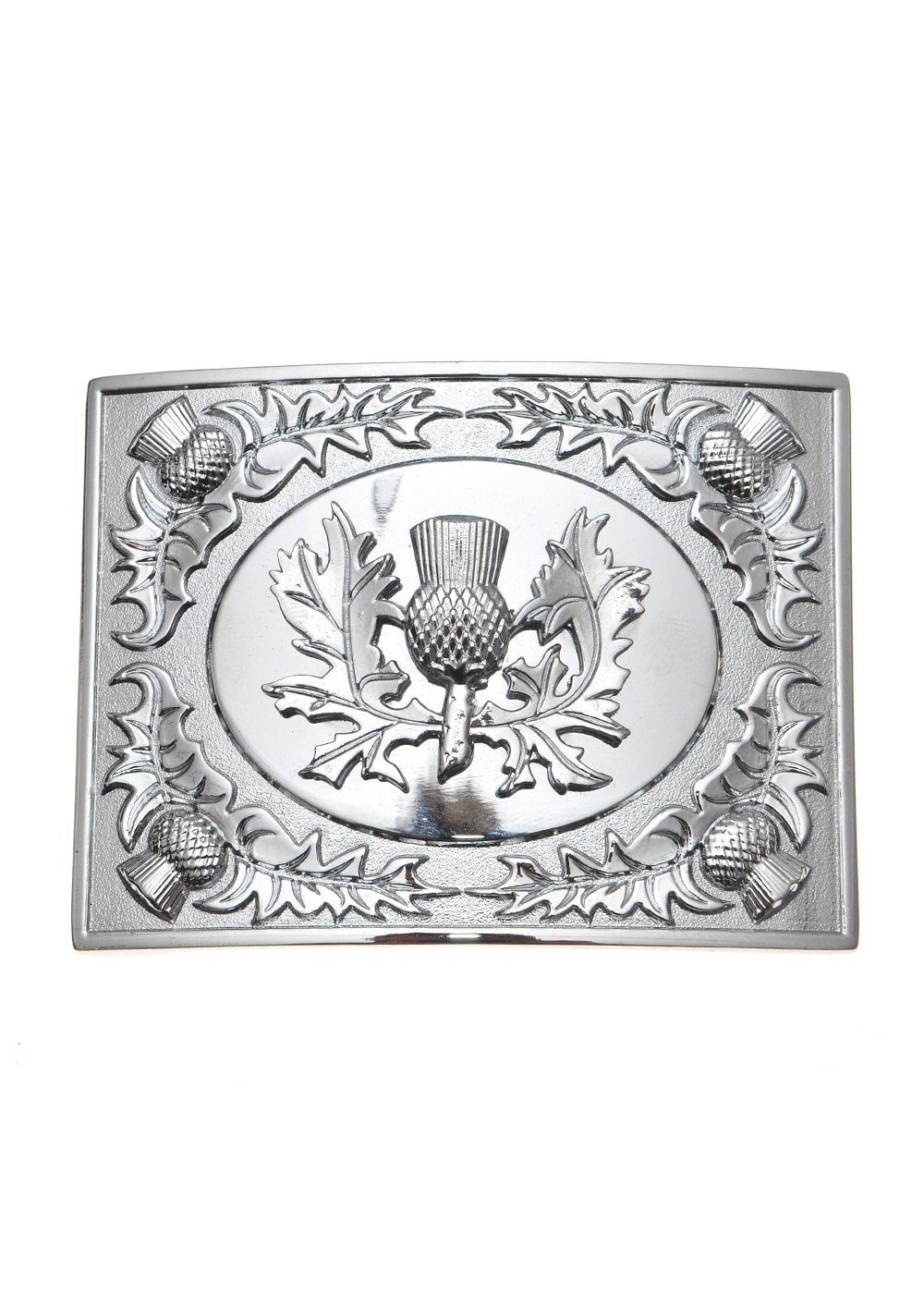 Double Thistle Chrome Buckle