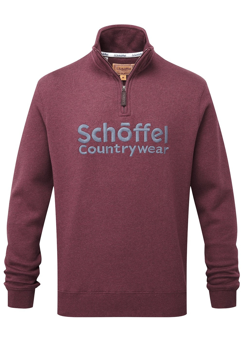 Bude Sweatshirt - Wine Marl - 0