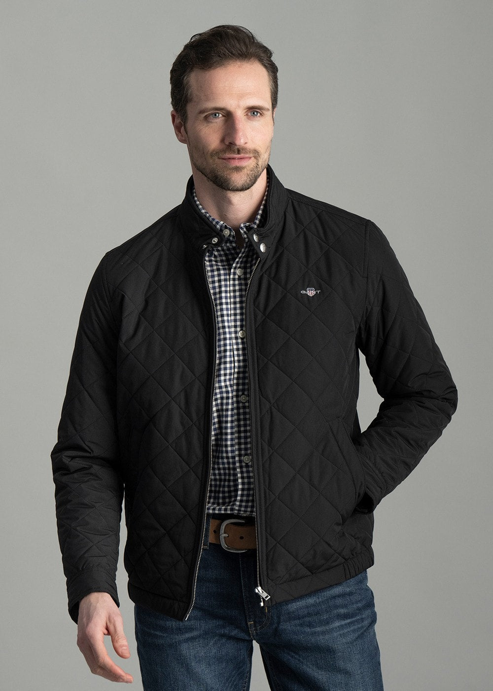 Gant Quilted Windcheater Jacket – Black – Humes Outfitters