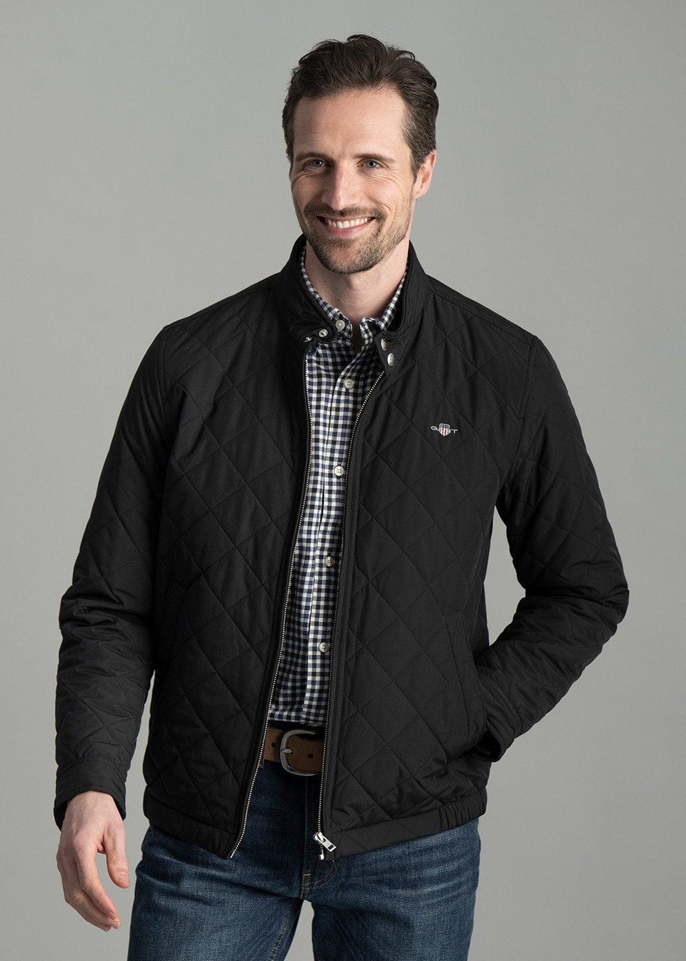 Quilted Windcheater Jacket - Black - 5