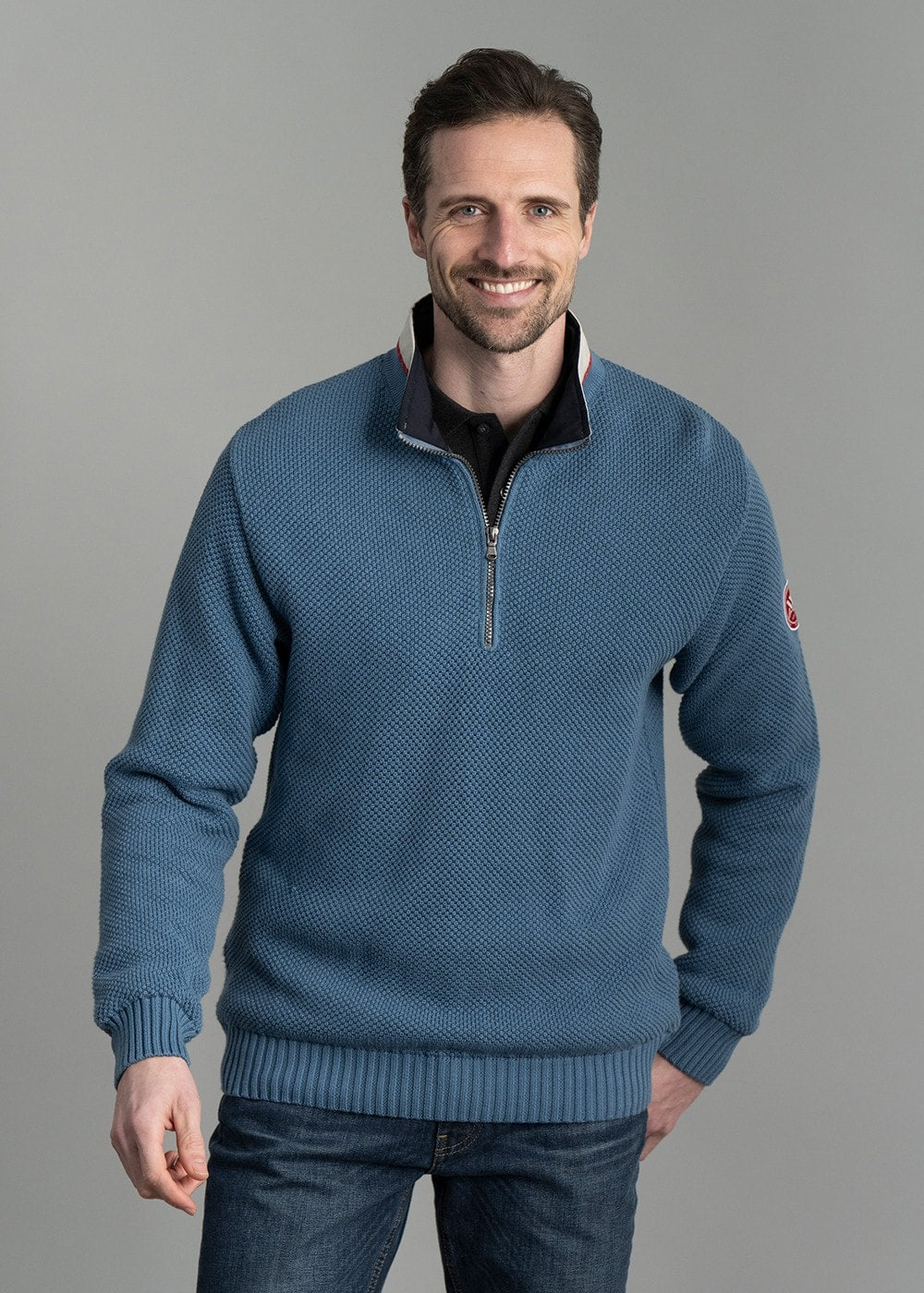 Classic Windproof Sweater - Copen Blue - 1