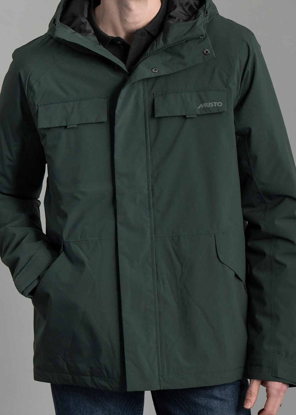 Insulated Rain Jacket AW24 - Darkest Spruce - 5