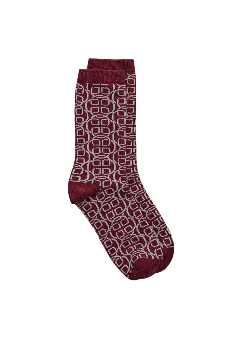 Monogram Socks - Plumped Red - 1