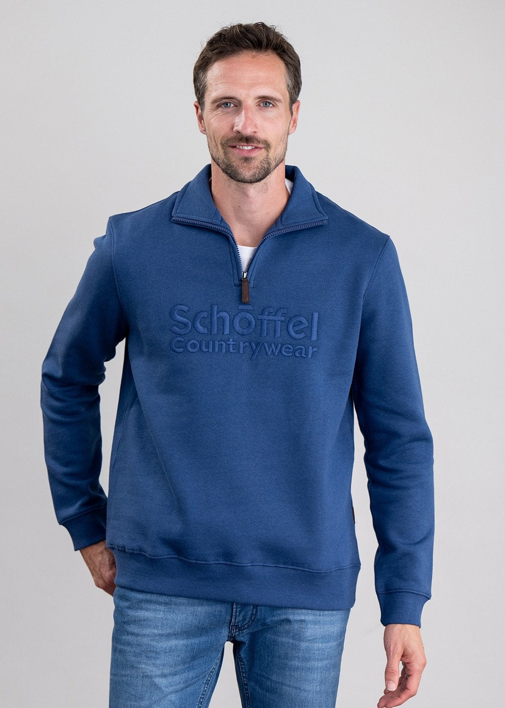 Bude Sweatshirt - French Navy Marl - 0
