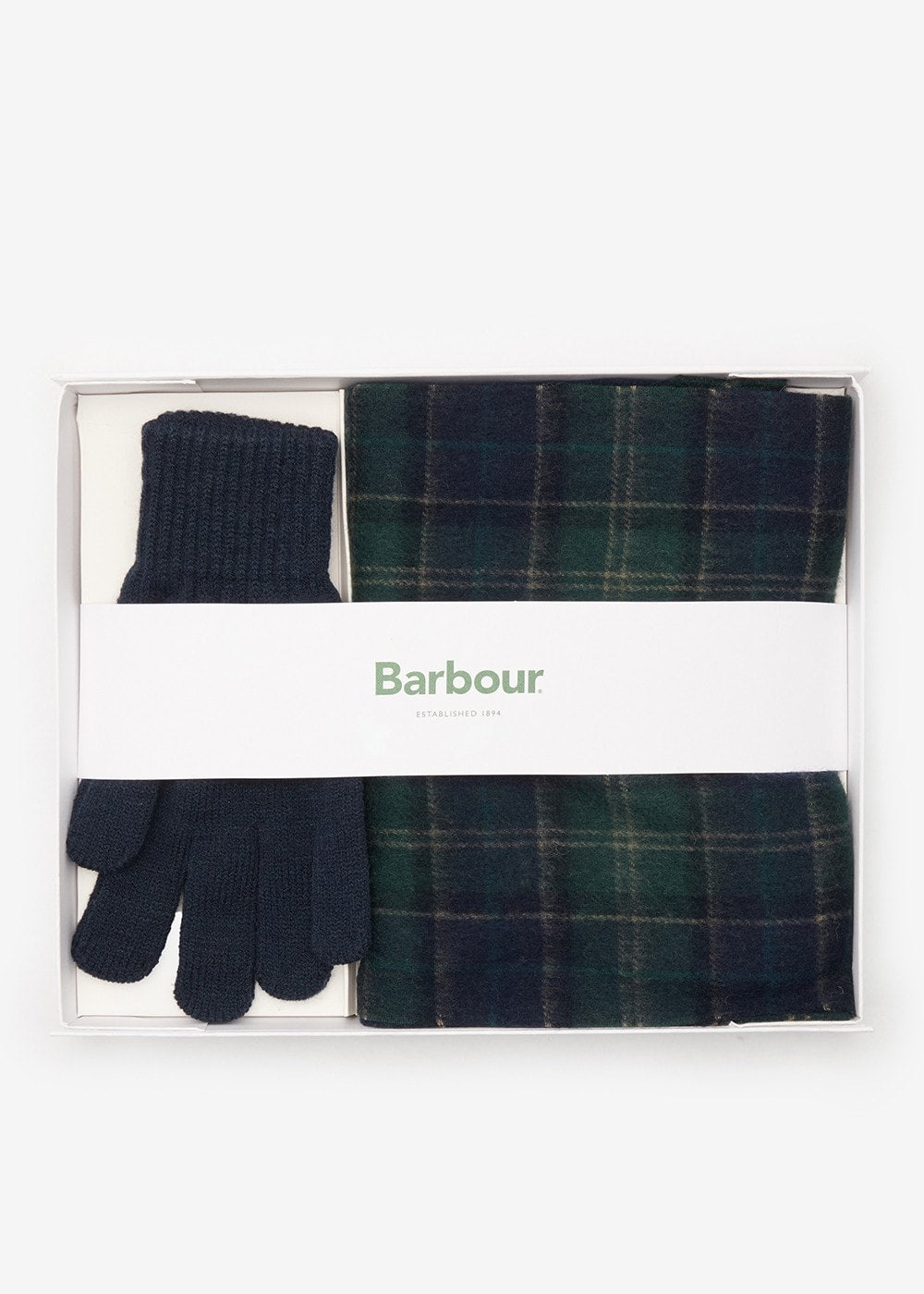 Tartan Scarf & Glove Gift Set - Green Loch Tartan - 0