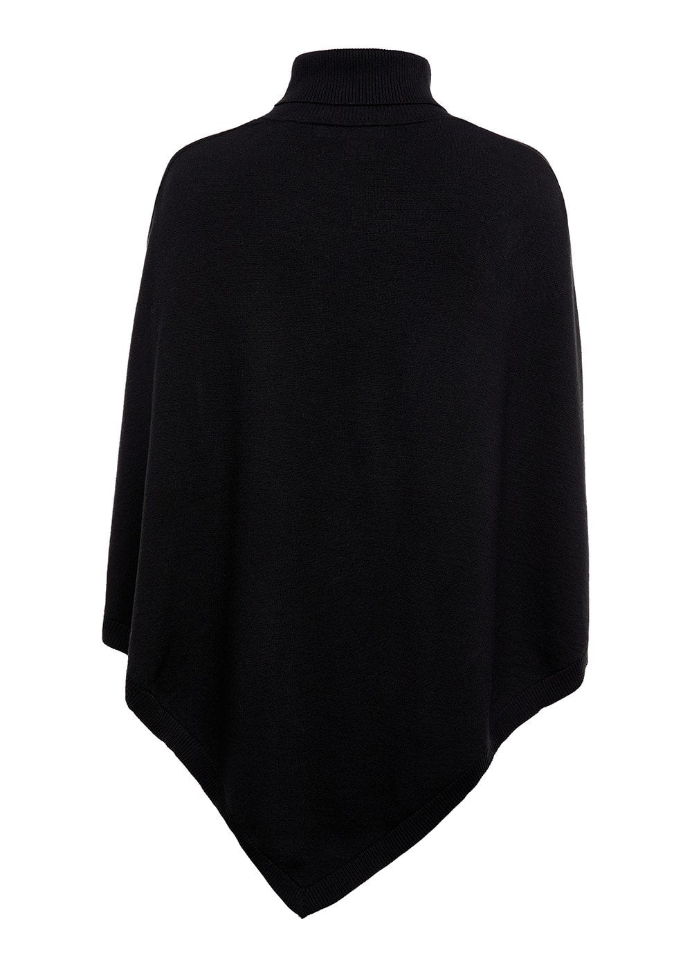 Roll Neck Cape AW24 - Black - 5