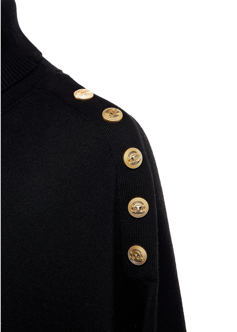Roll Neck Cape AW24 - Black - 7