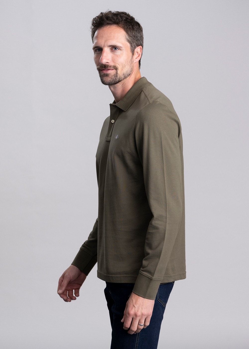 Shield Pique Rugger - Juniper Green - 2
