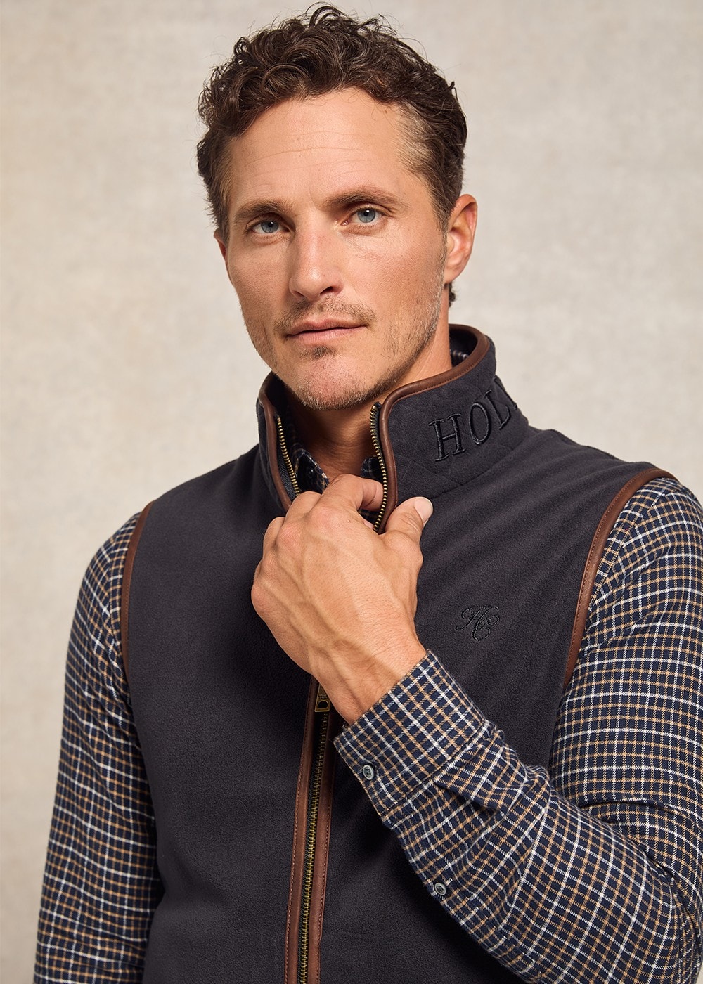 Country Fleece Gilet - Ink Navy - 3