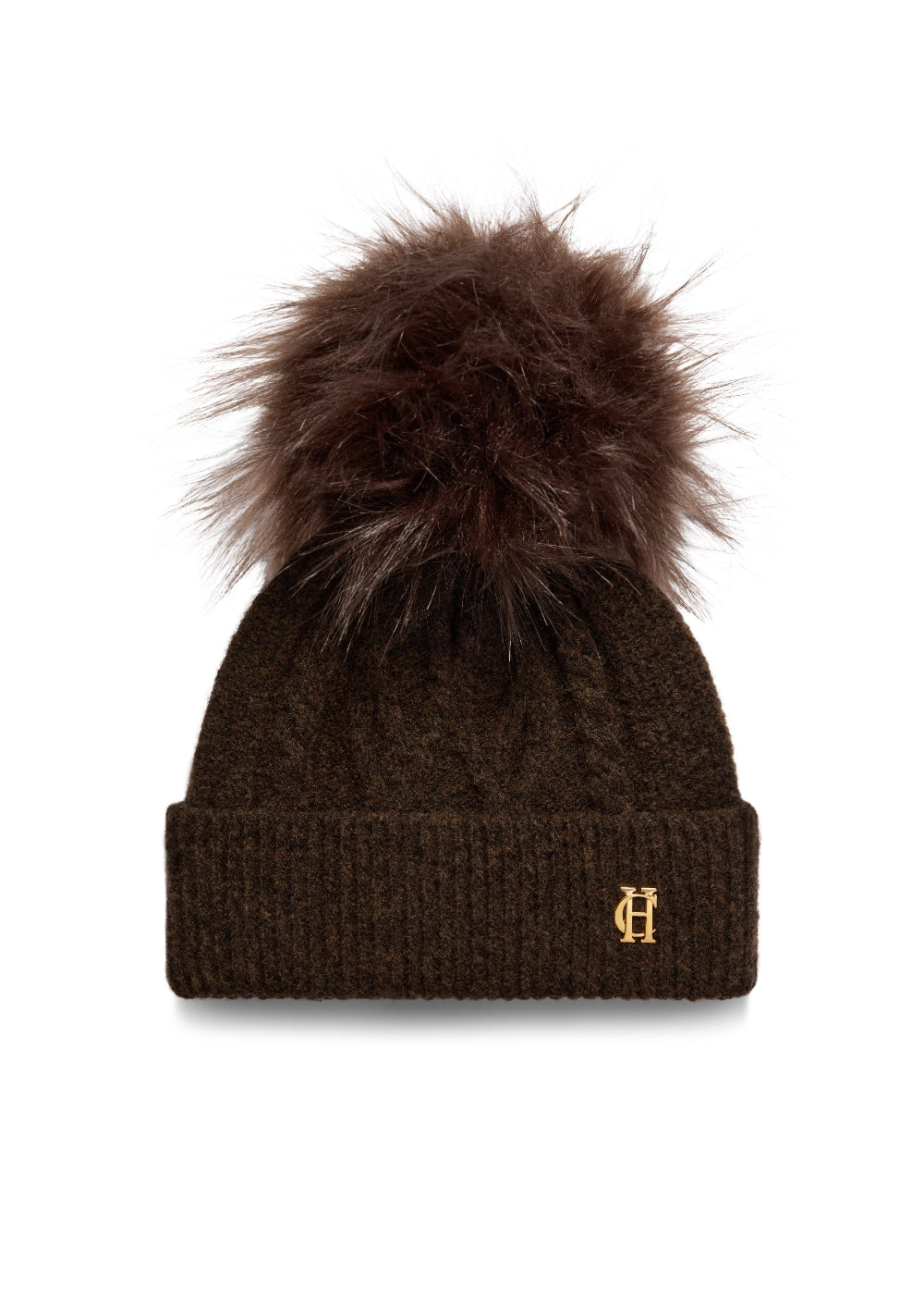 Sloane Cable Bobble Hat