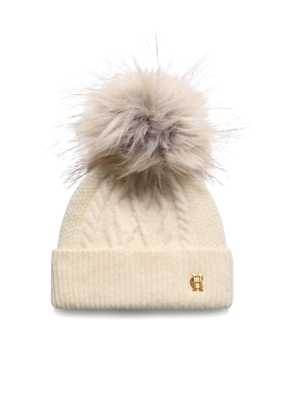 Sloane Cable Bobble Hat