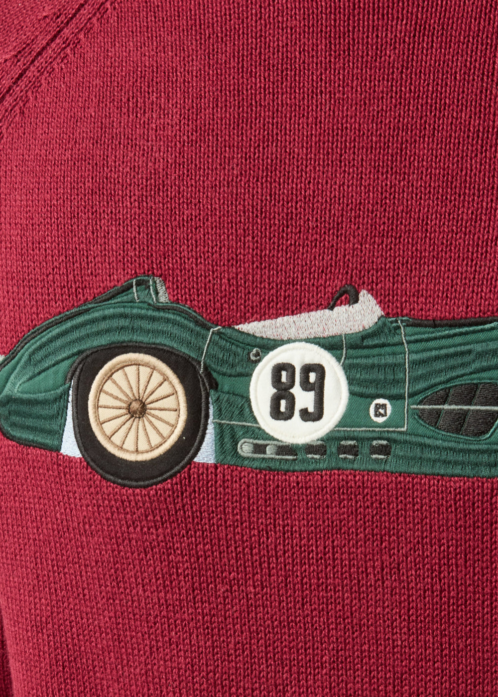 Intarsia Car Crew Neck