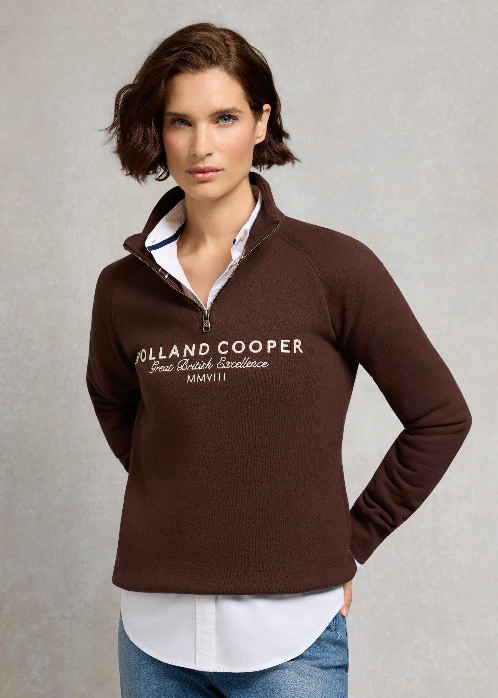 Sporting Goods Zip Henley