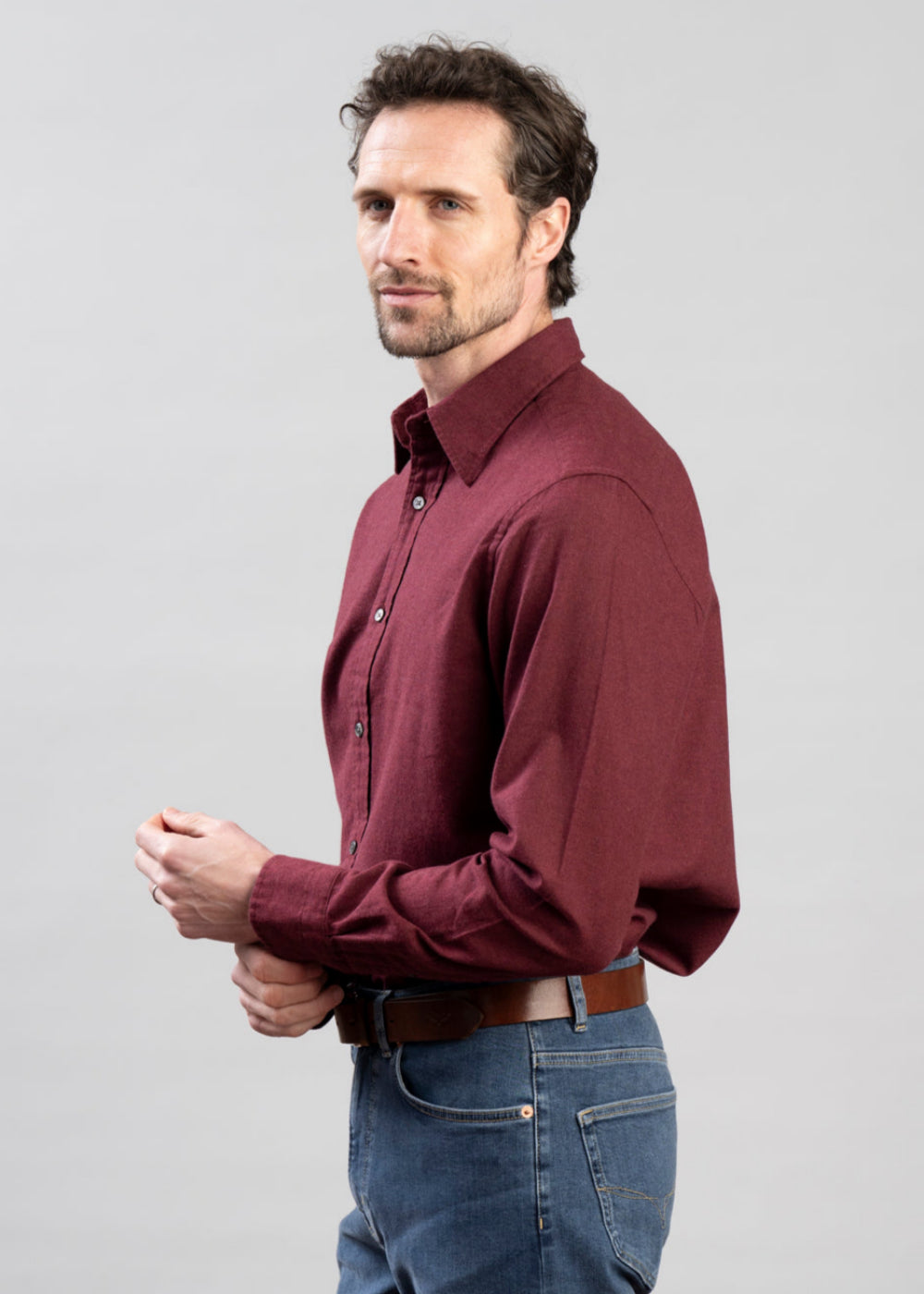 Regular Flannel Melange Shirt