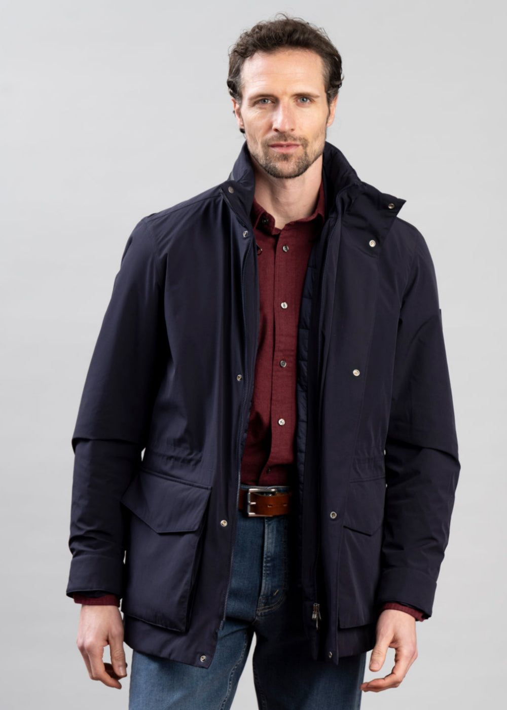 Double Mid Length Jacket