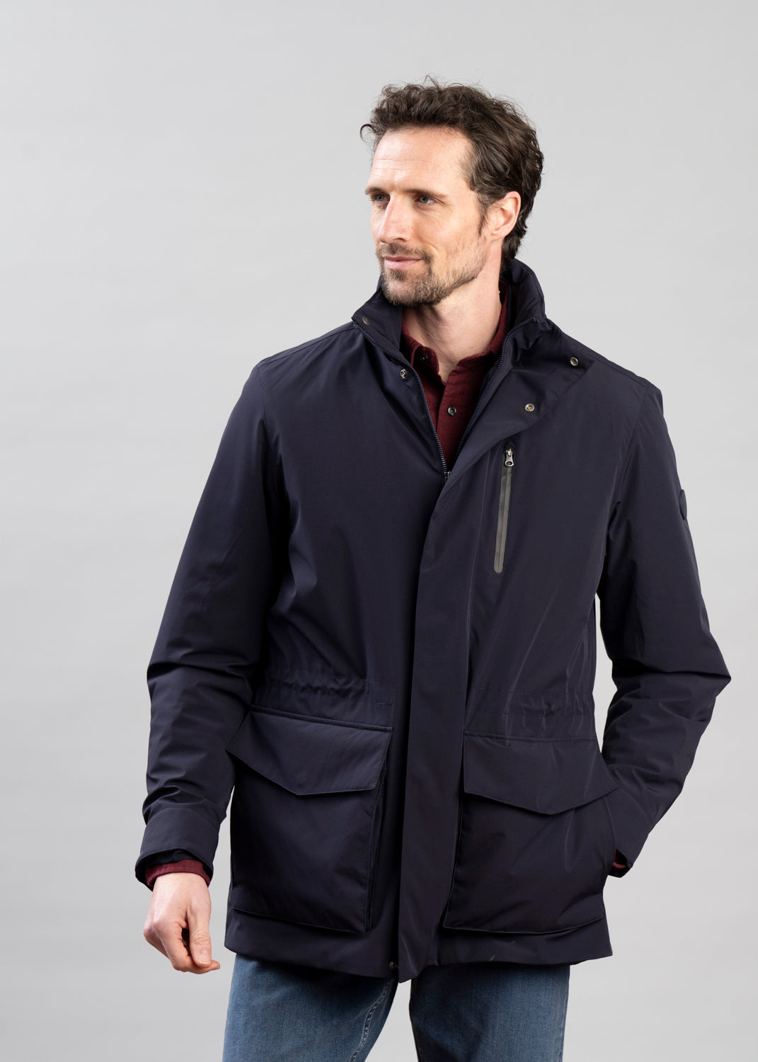 Double Mid Length Jacket