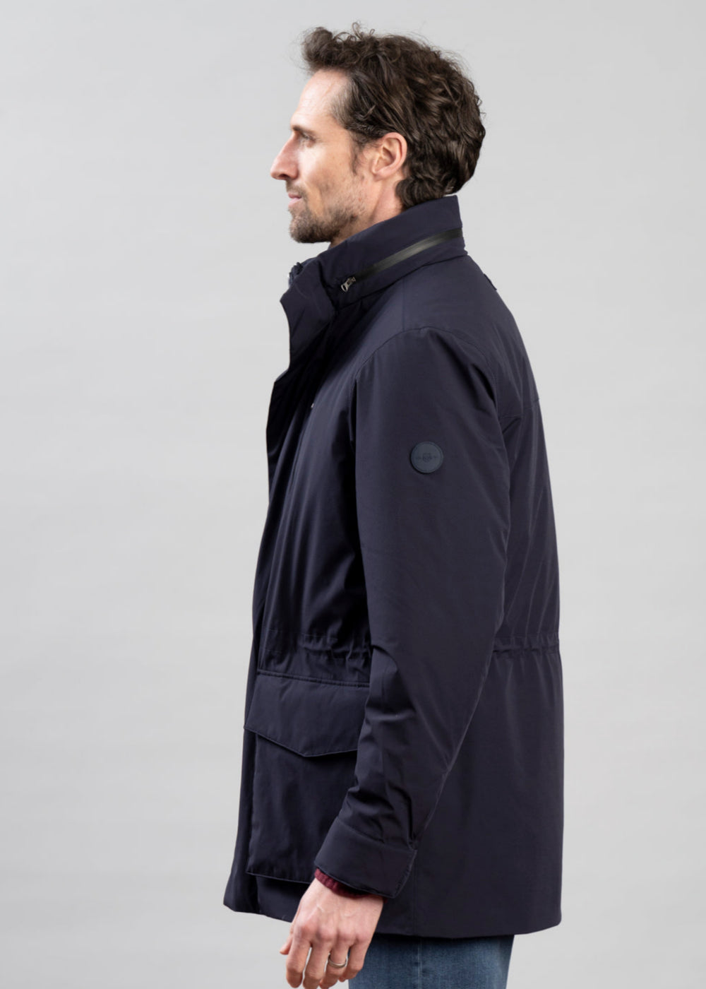 Double Mid Length Jacket