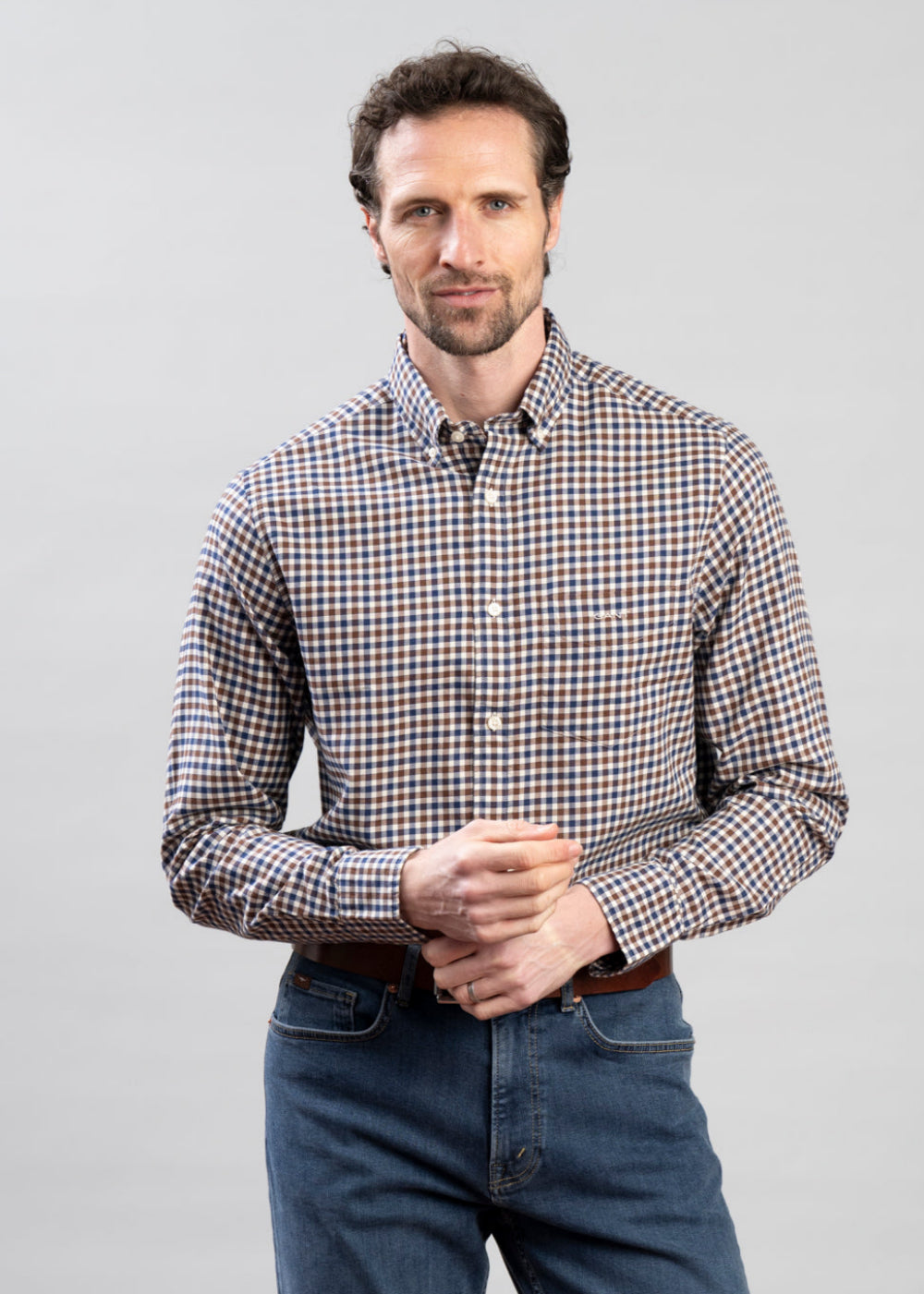 Regular Twill Gingham Shirt