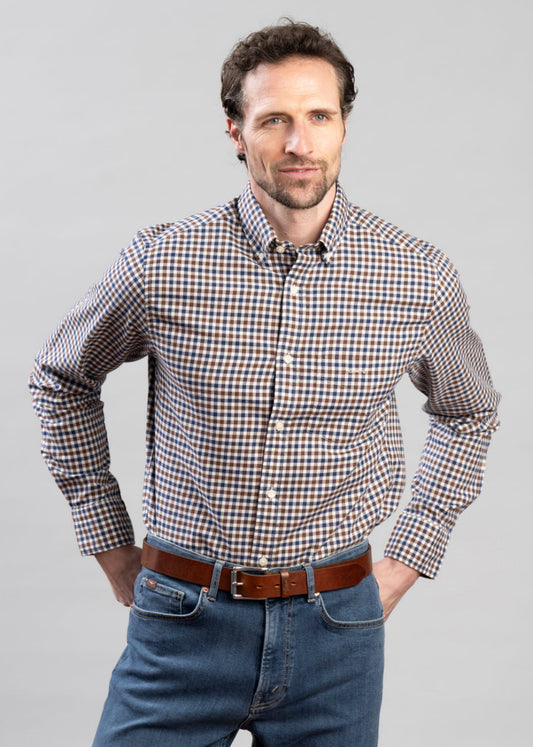 Regular Twill Gingham Shirt