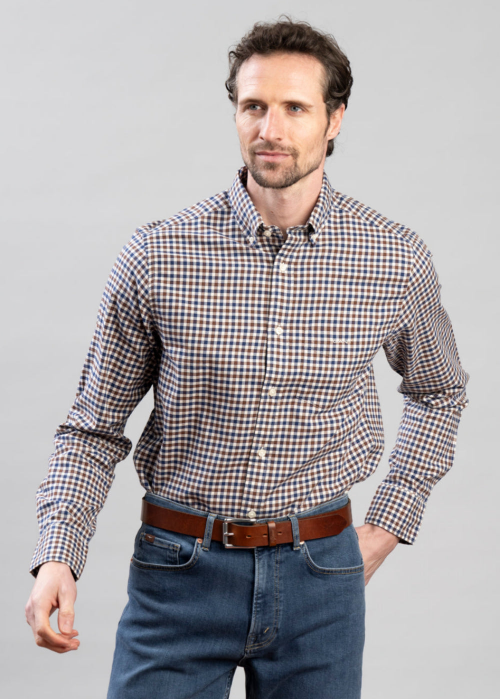 Regular Twill Gingham Shirt