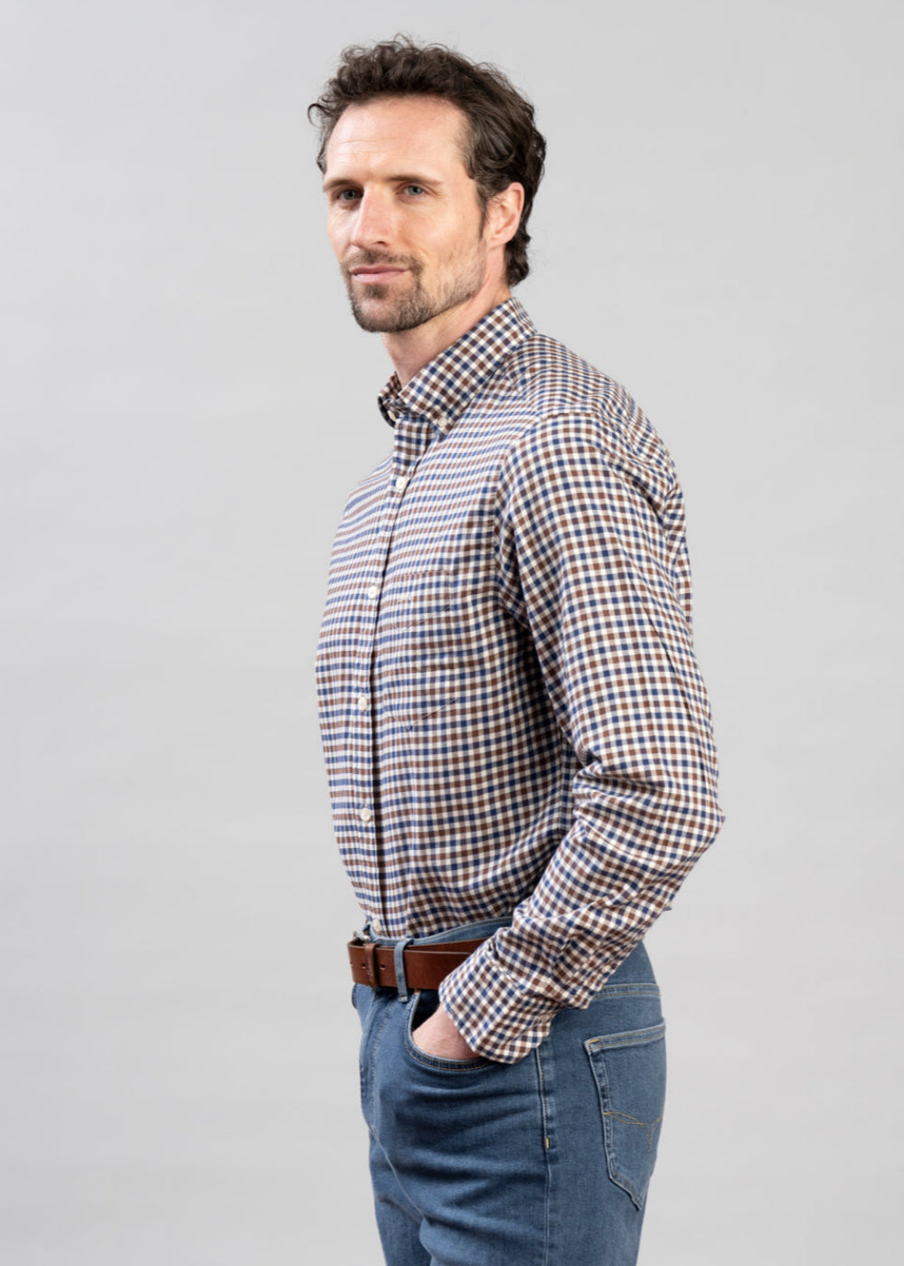 Regular Twill Gingham Shirt