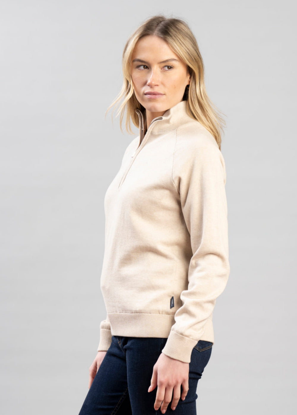 Laura T-Neck Windproof Sweater