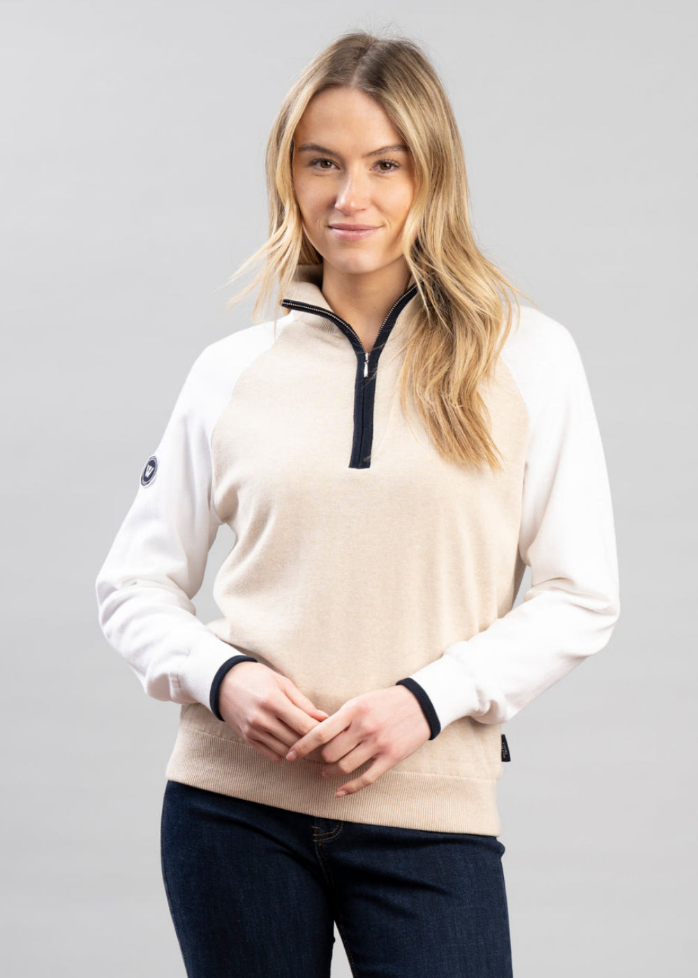 Laura T-Neck Windproof Sweater