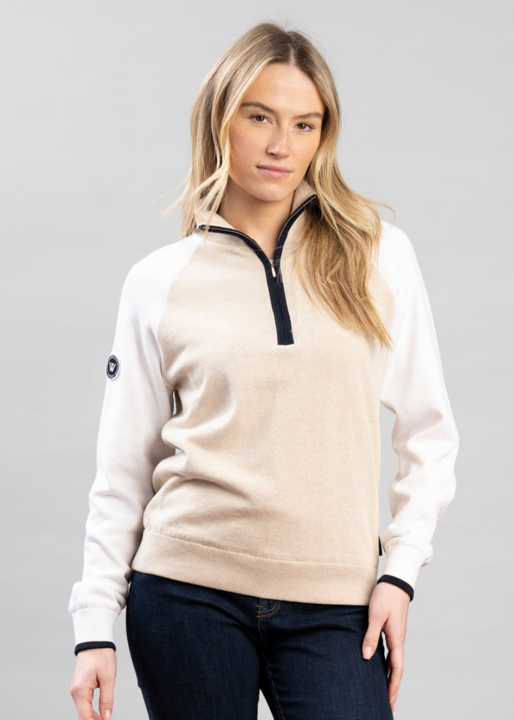 Laura T-Neck Windproof Sweater