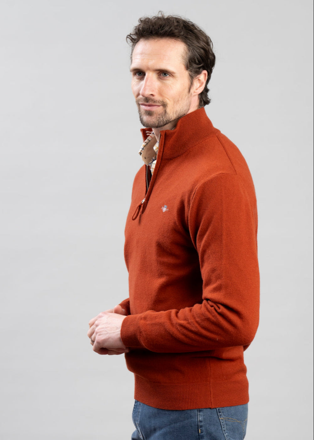 Superfine Lambswool Half Zip