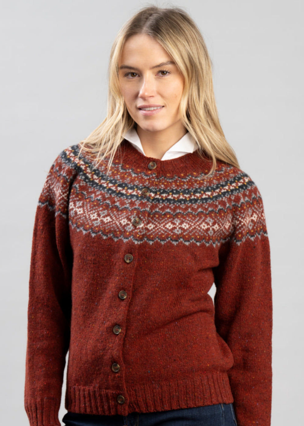Sofie High Button Cardigan