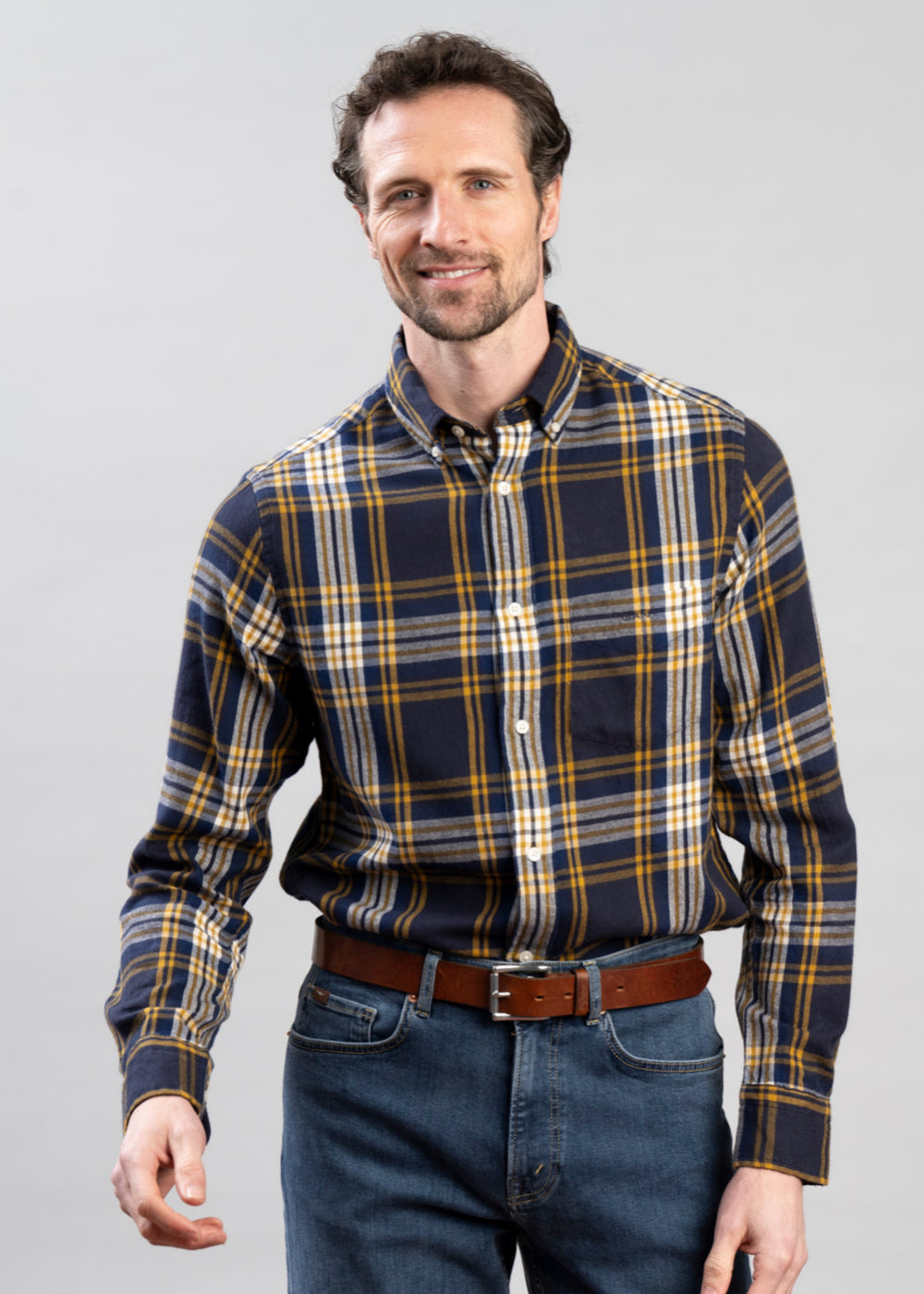 Regular Windblown Flannel Check Shirt