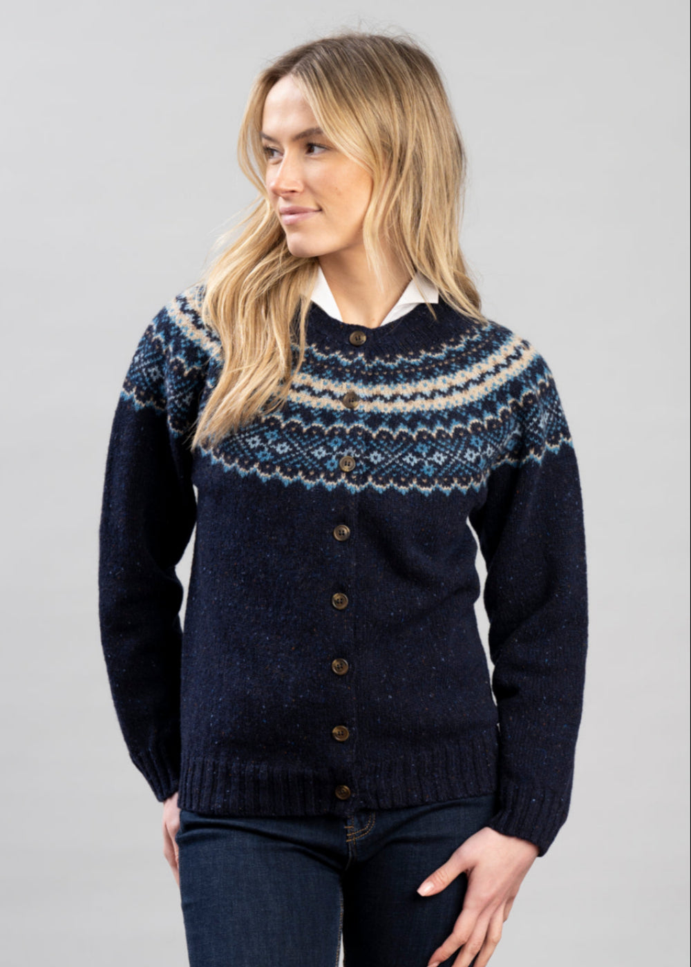 Sofie High Button Cardigan